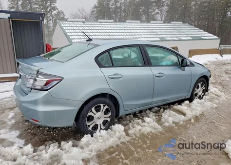 2013 Honda Civic Hybrid from USA, damaged, VIN 19XFB4F29DE201302
